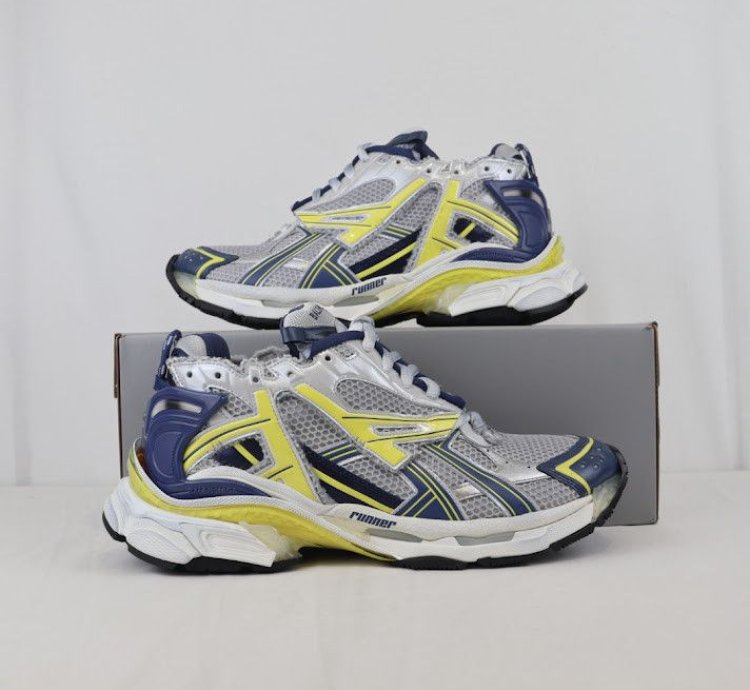 O1rshd1 Low Top Sneakers In Blue Yellow