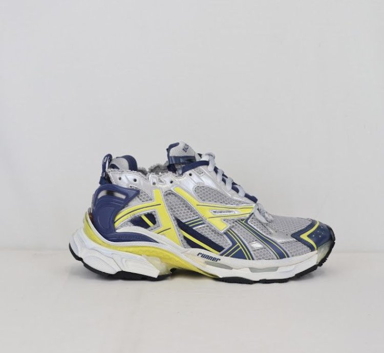 O1rshd1 Low Top Sneakers In Blue Yellow