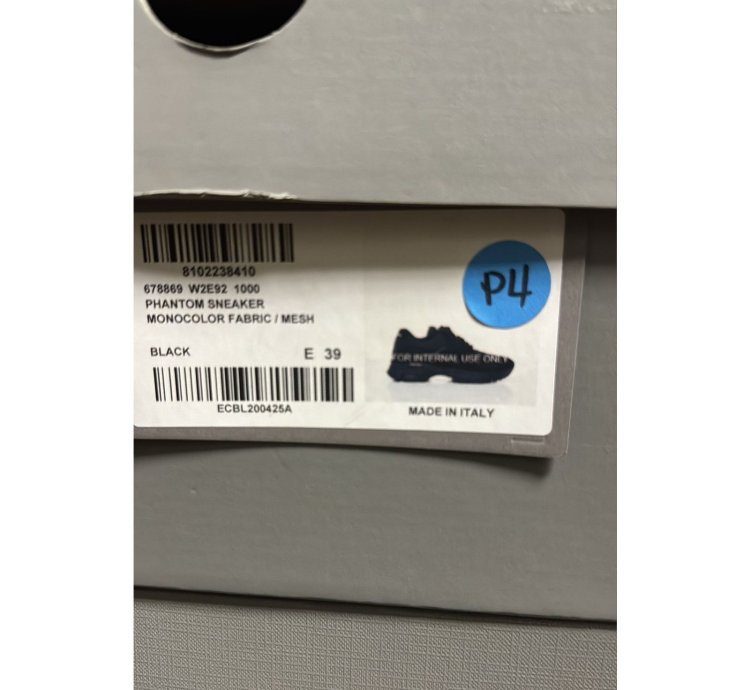 O1rshd1 Monocolor Fabric Mesh Phantom Sneaker In Black