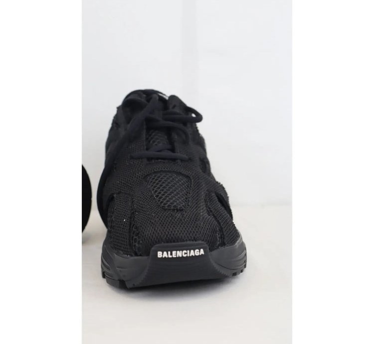 O1rshd1 Monocolor Fabric Mesh Phantom Sneaker In Black