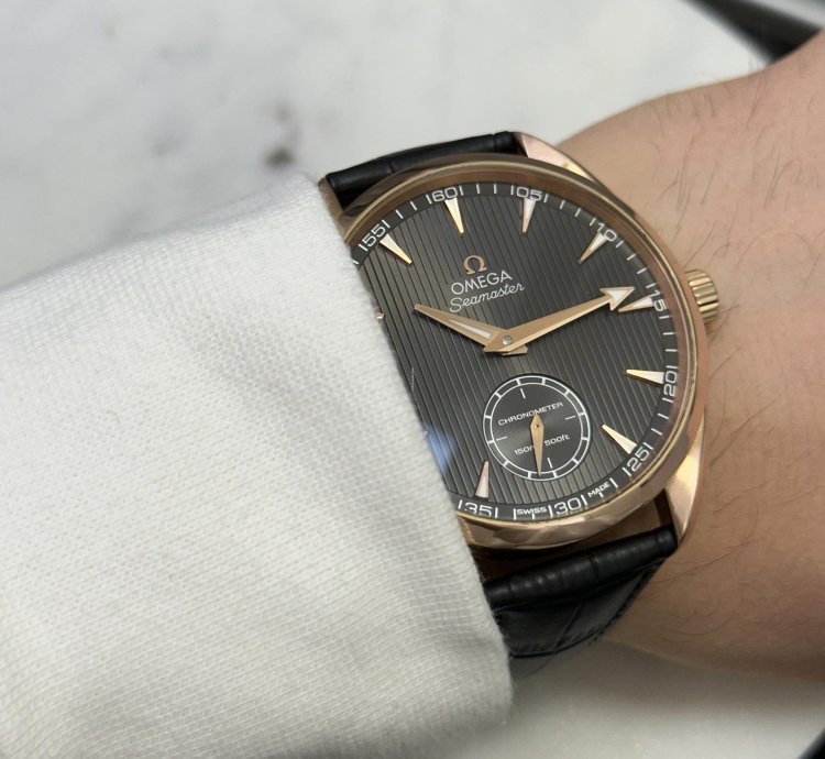 Omega Seamaster Aqua Terra 150m 231 53 49 10 06 001 Manual 18k Rose Gold Weight 141g 49mm Box