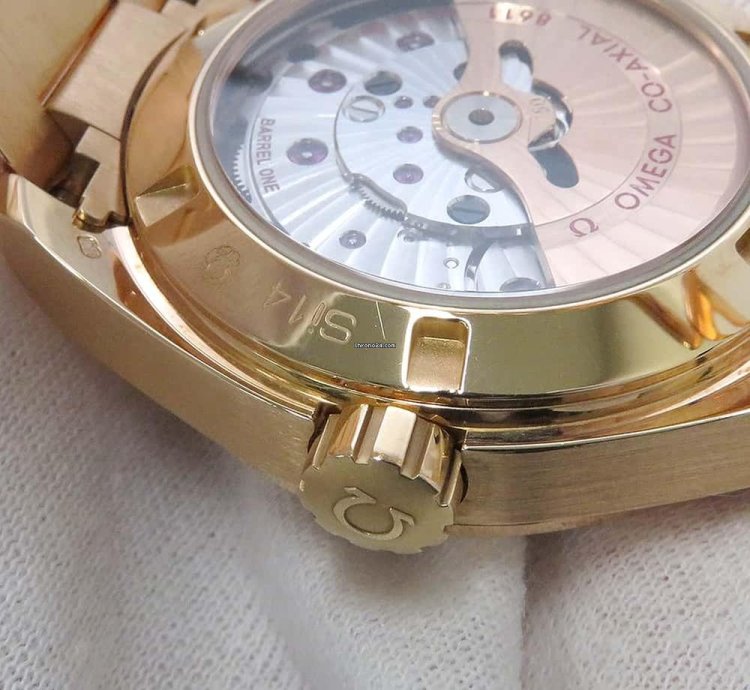 Omega Seamaster Aqua Terra 150m 38 5mm K18 Red Gold Gray Dial