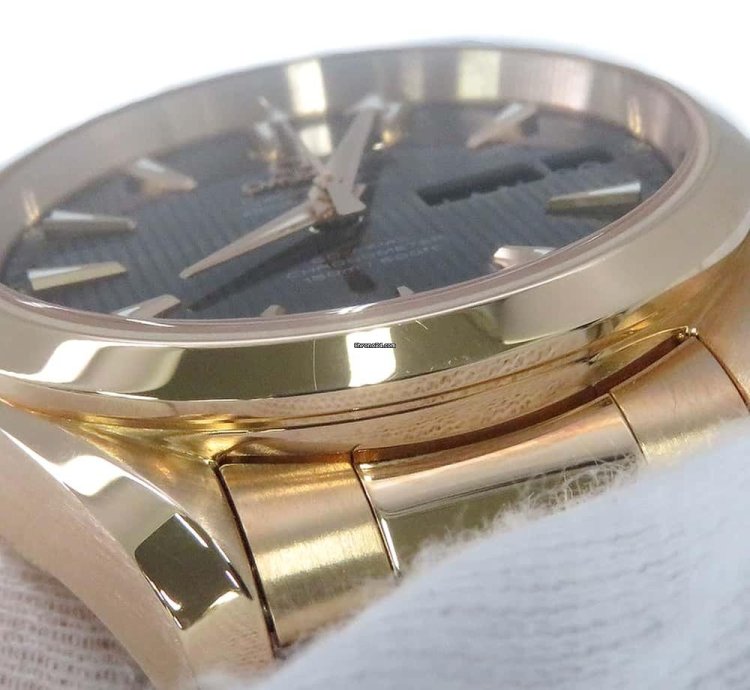 Omega Seamaster Aqua Terra 150m 38 5mm K18 Red Gold Gray Dial