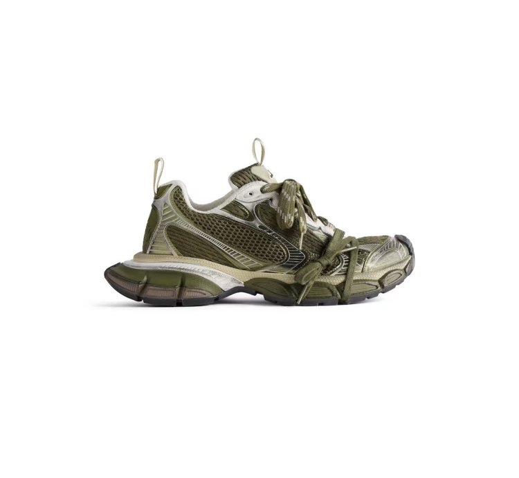 O1srvl11e0325 3xl Sneaker In Dark Green Light Beige