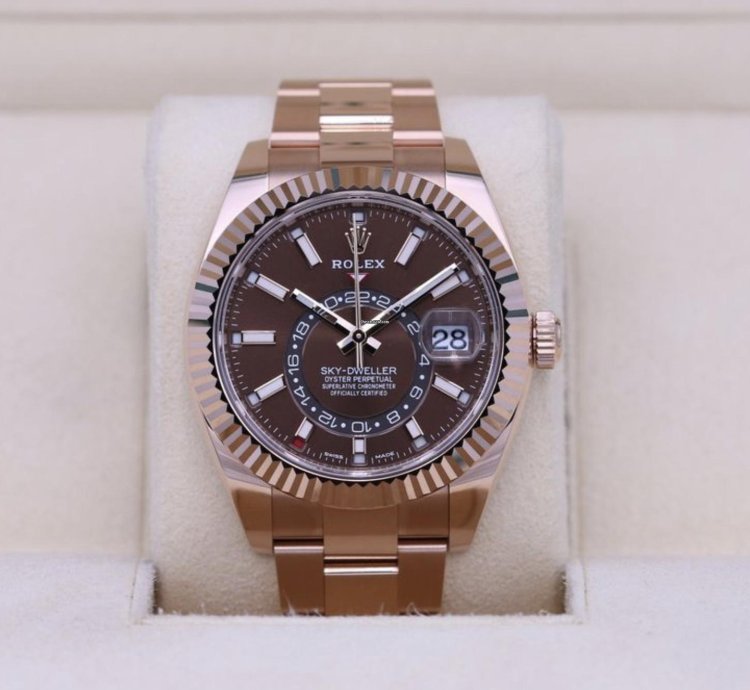 Rolex Sky-dweller 326935 Chocolate 2024 Neu Full Set