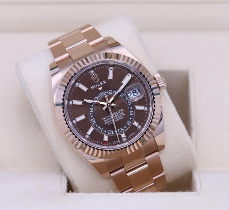 Rolex Sky-dweller 326935 Chocolate 2024 Neu Full Set