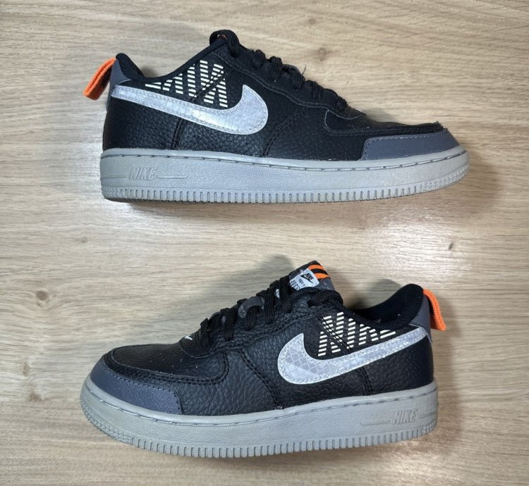 Air Force 1 Lv8 2 Gs Under Construction - Black Size 1 5y
