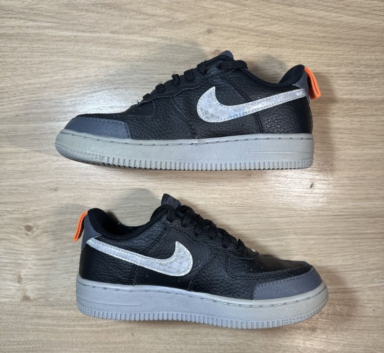 Air Force 1 Lv8 2 Gs Under Construction - Black Size 1 5y