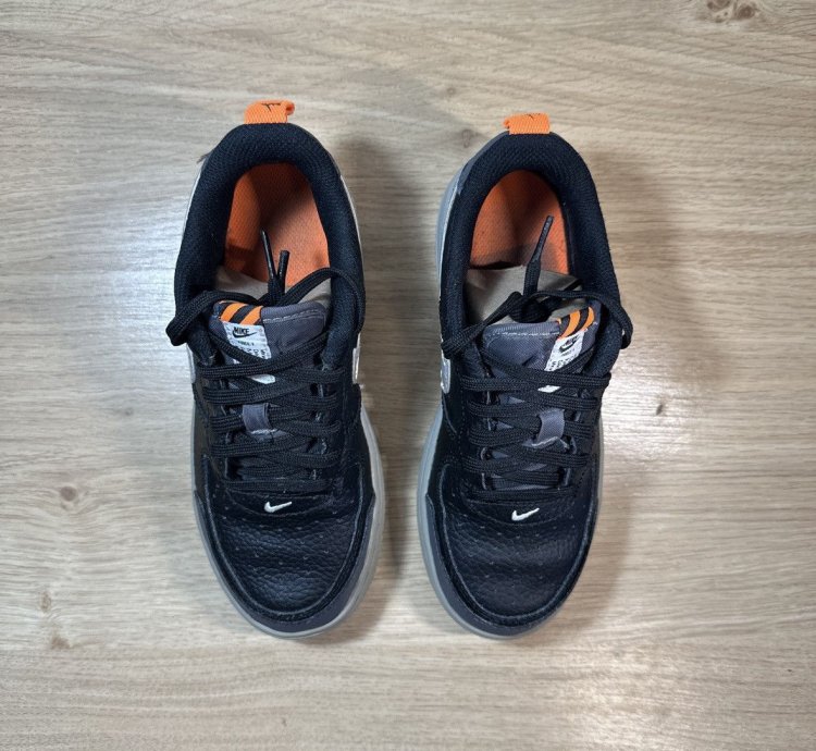 Air Force 1 Lv8 2 Gs Under Construction - Black Size 1 5y
