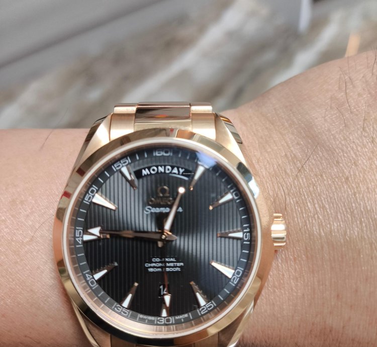 Omega Seamaster Aqua Terra 150m Day-date Watch Box And One Card