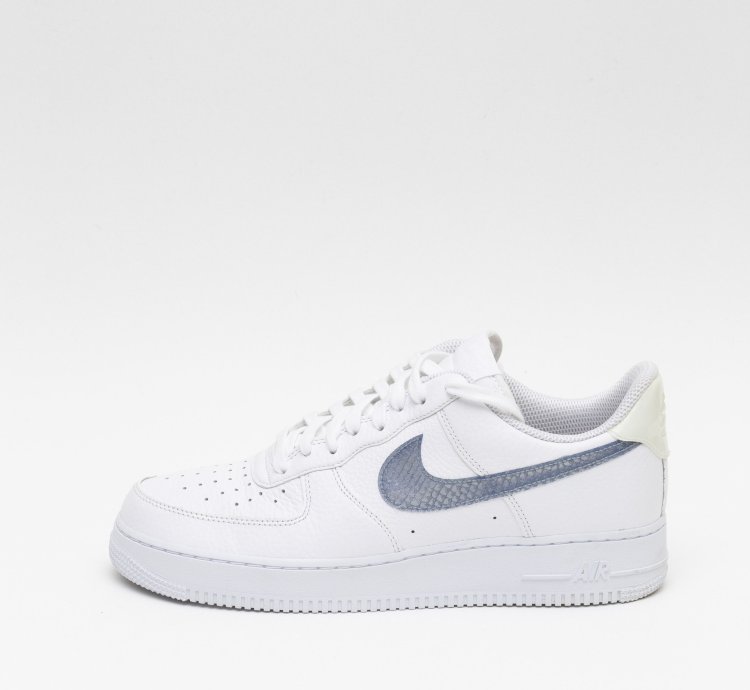 Air Force 1 Lv8 Blue Snakeskin Pony Hair