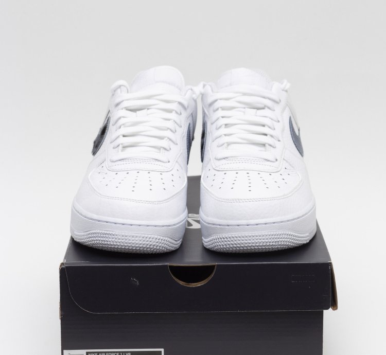 Air Force 1 Lv8 Blue Snakeskin Pony Hair