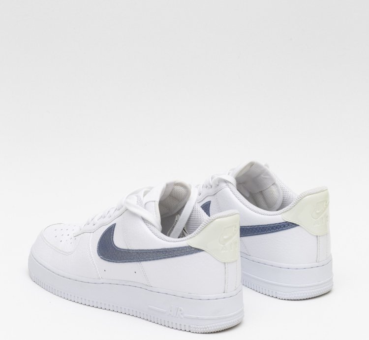 Air Force 1 Lv8 Blue Snakeskin Pony Hair