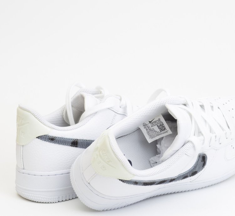 Air Force 1 Lv8 Blue Snakeskin Pony Hair