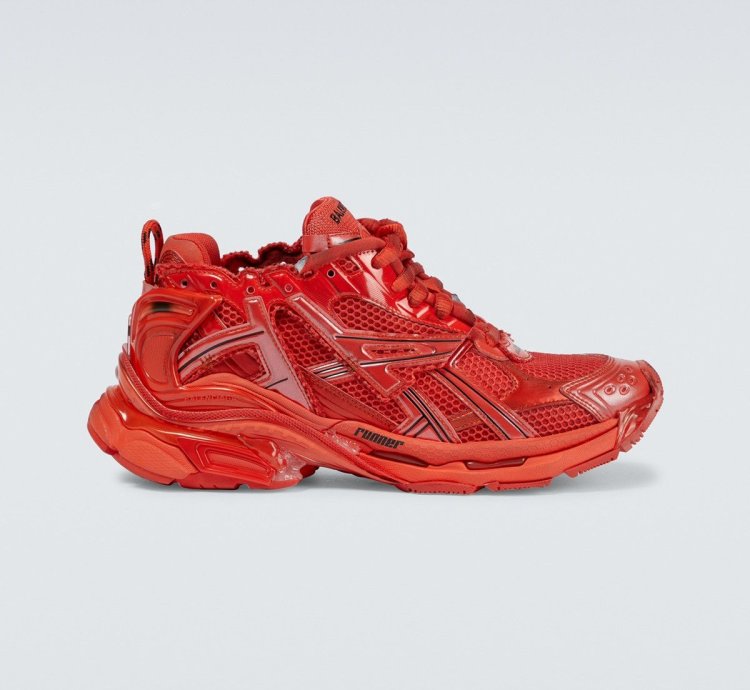 O1w1db11123 Caged Mesh Runner Sneakers In Red