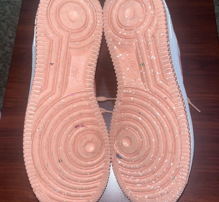 Air Force 1 Lv8 Gs White Light Madder Root Speckled