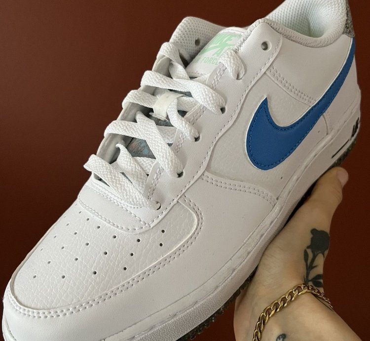 Air Force 1 Lv8 Next Nature Crater White Light Photo Blue