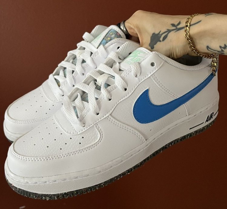 Air Force 1 Lv8 Next Nature Crater White Light Photo Blue