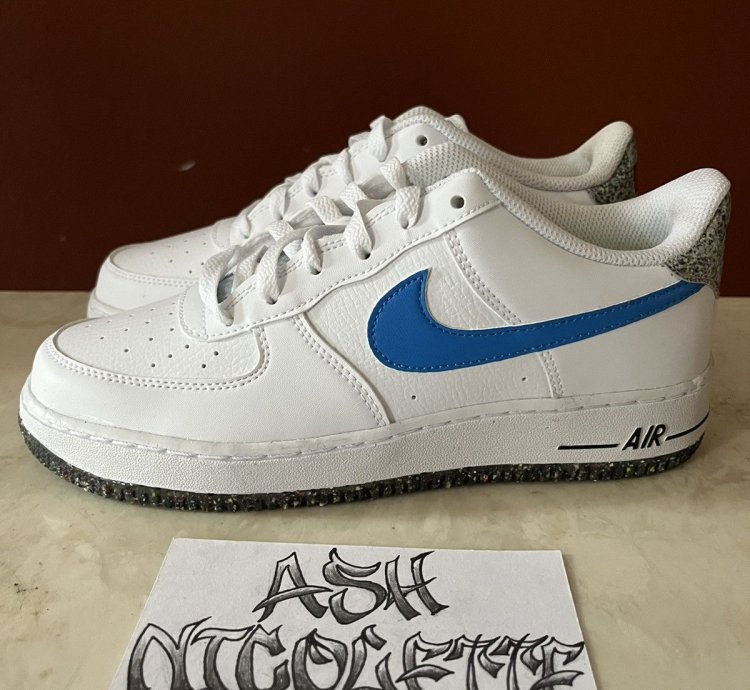 Air Force 1 Lv8 Next Nature Crater White Light Photo Blue