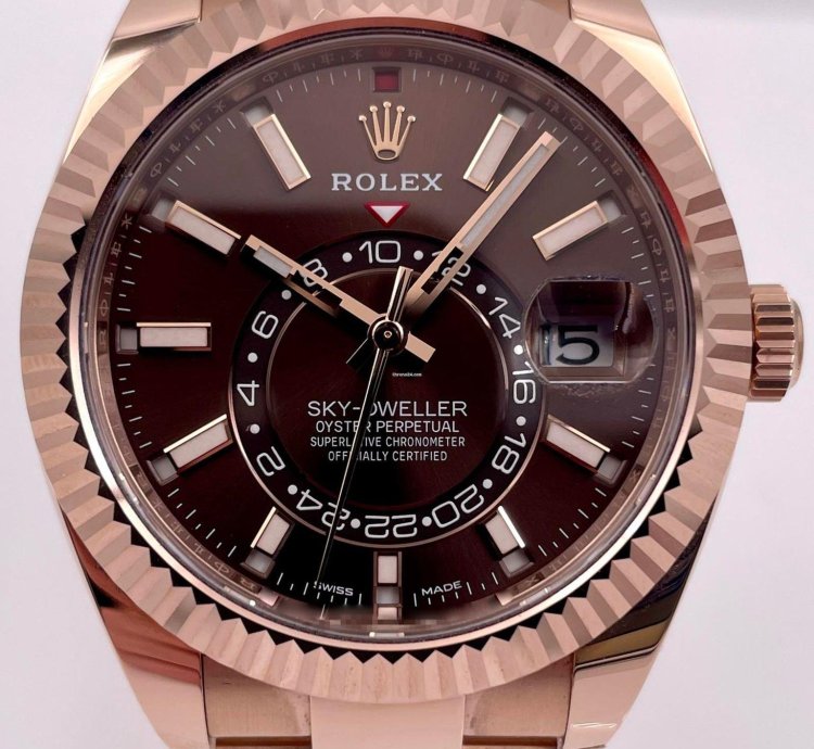 Rolex Sky-dweller 326935 Rose Gold Chocolate Dial Unworn 2023