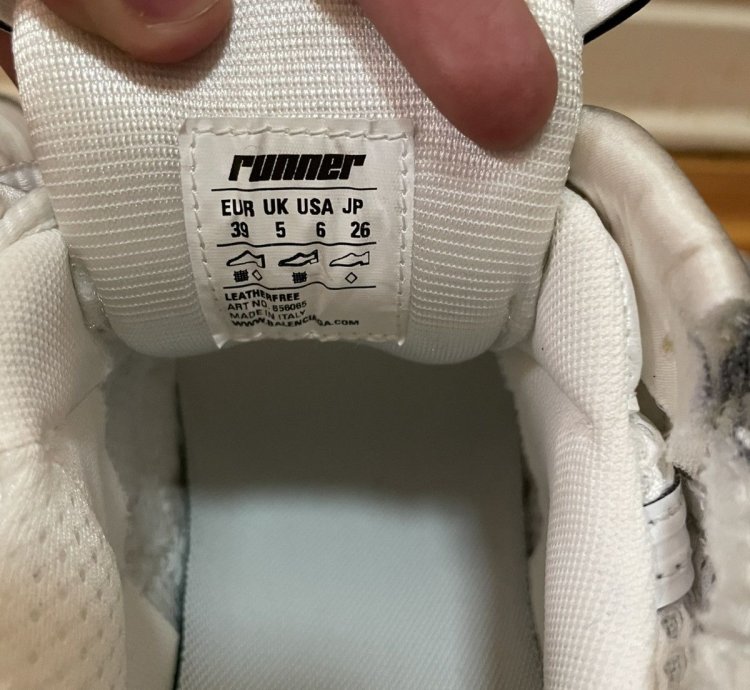 White Balenciaga Runners