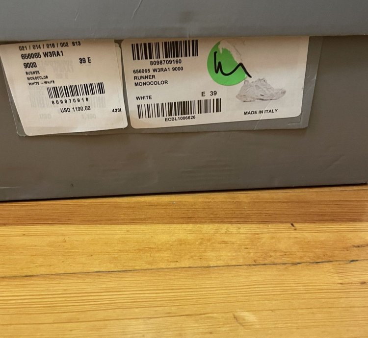 White Balenciaga Runners