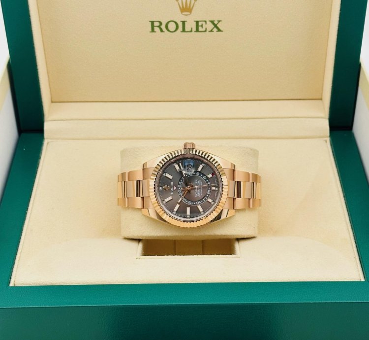 Rolex Sky-dweller 326935 Rose Gold Grey Dial