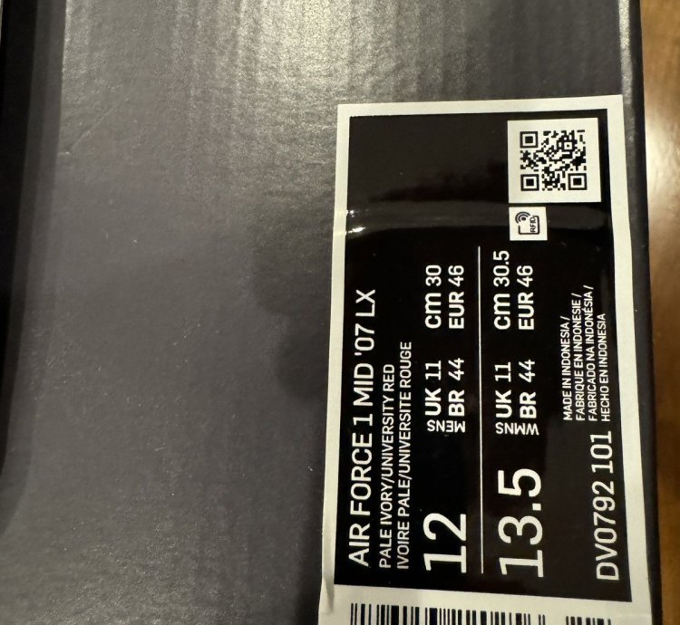 Air Force 1 Mid 07 Lx Tartan Plaid
