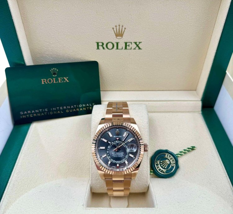 Rolex Sky-dweller 326935 Rose Gold Rhodium Dial Unworn 2023