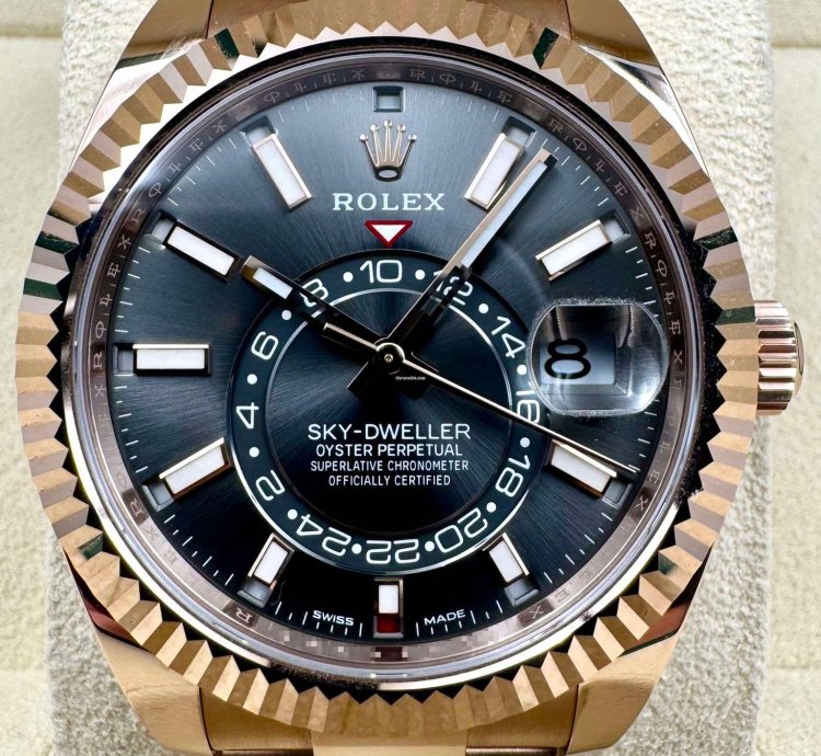 Rolex Sky-dweller 326935 Rose Gold Rhodium Dial Unworn 2023