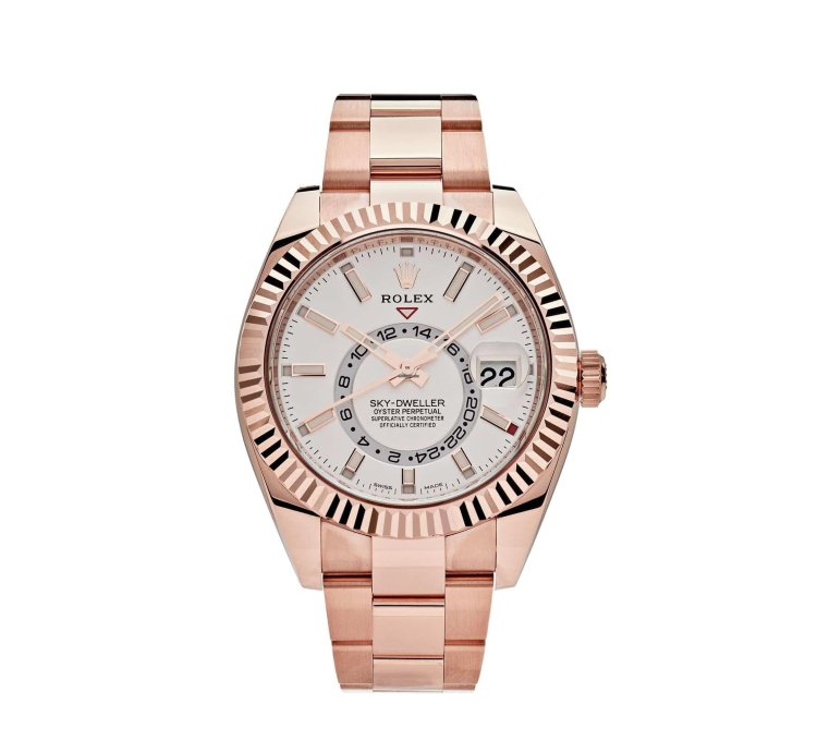 Rolex Sky-dweller 326935 Rose Gold White Dial