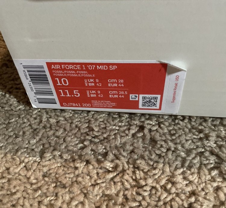Air Force 1 Mid Fossil 2022