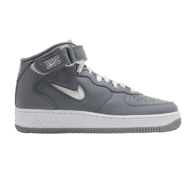 Air Force 1 Mid Jewel Qs Nyc - Cool Grey
