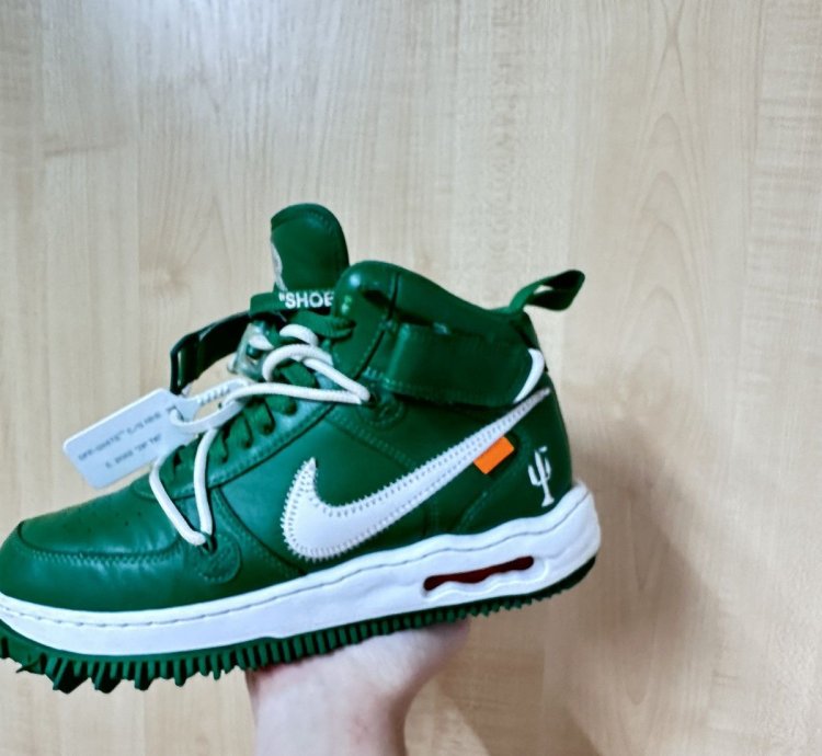 Air Force 1 Mid Nike Off White Pine Green