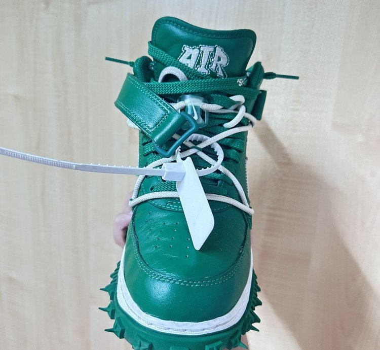 Air Force 1 Mid Nike Off White Pine Green