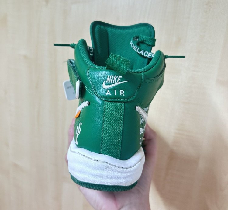 Air Force 1 Mid Nike Off White Pine Green