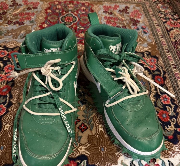 Air Force 1 Mid Off White Pine Green