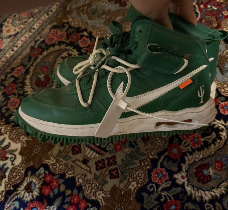 Air Force 1 Mid Off White Pine Green
