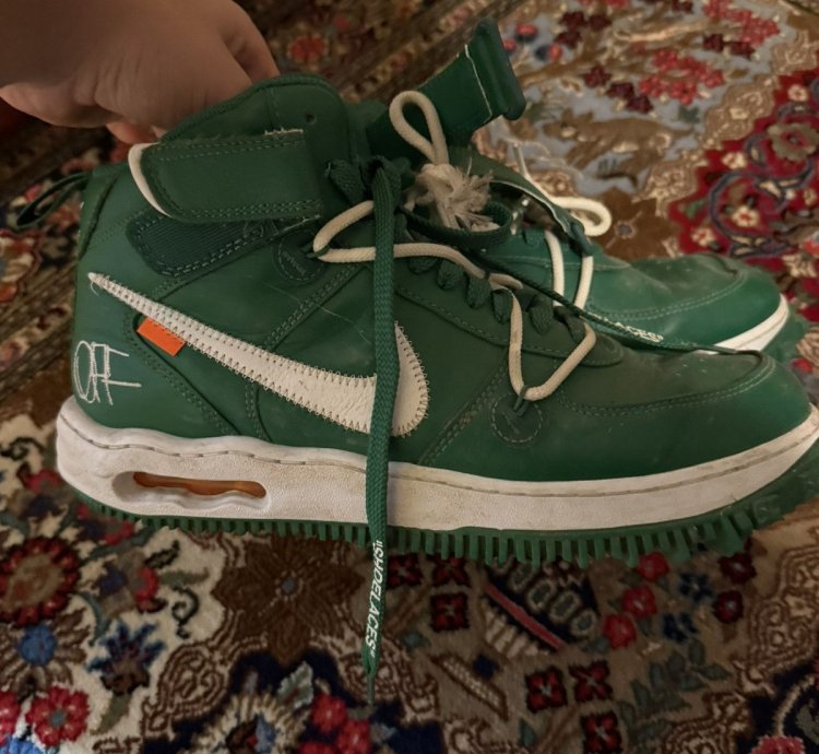 Air Force 1 Mid Off White Pine Green