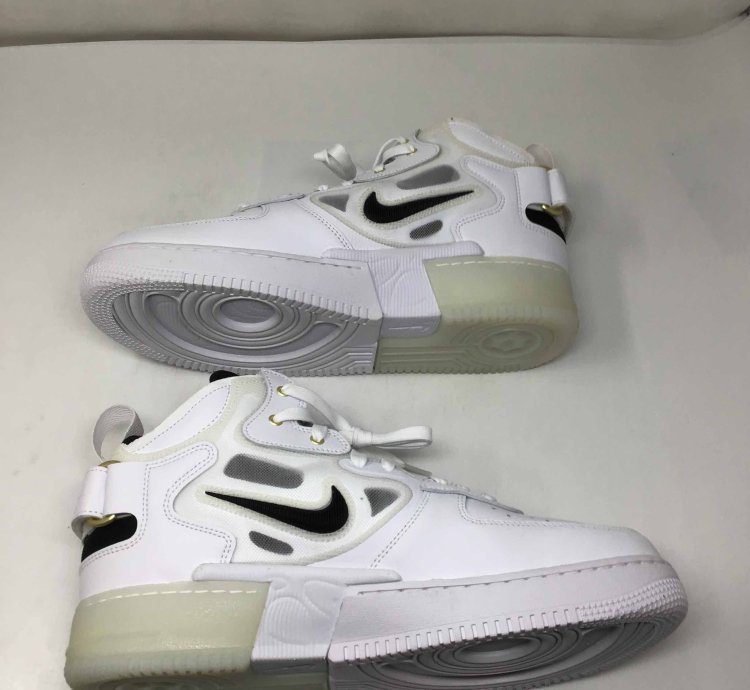 Air Force 1 Mid React 40th Anniversary - White Black