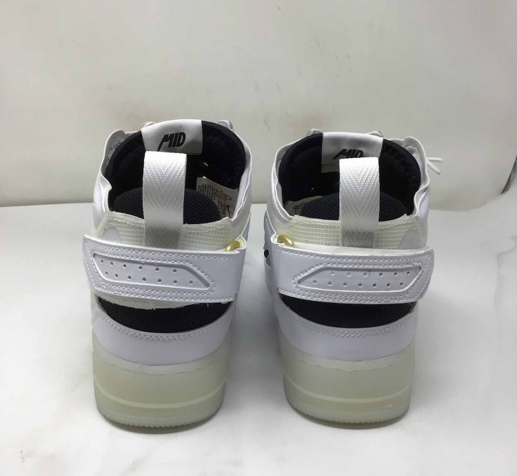Air Force 1 Mid React 40th Anniversary - White Black