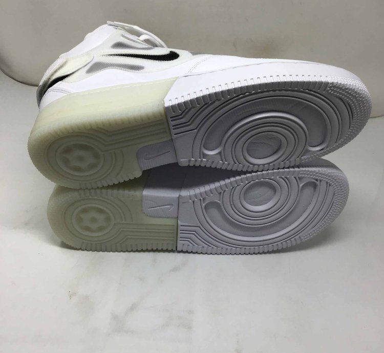 Air Force 1 Mid React 40th Anniversary - White Black