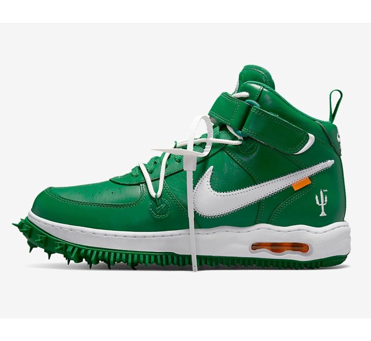 Air Force 1 Mid Sp Leather Pine Green White-white Dr0500-300