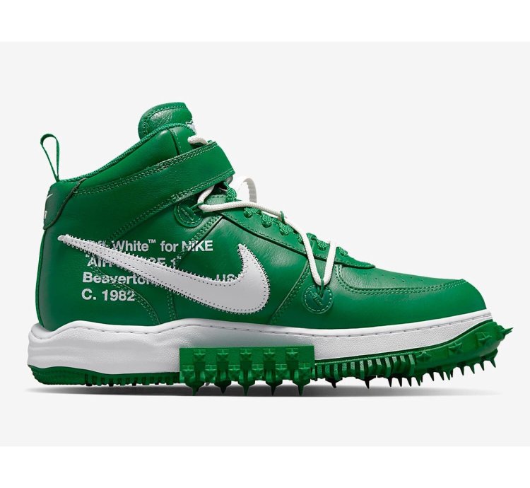 Air Force 1 Mid Sp Leather Pine Green White-white Dr0500-300