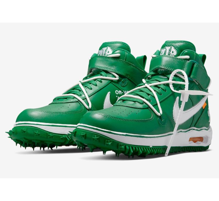 Air Force 1 Mid Sp Leather Pine Green White-white Dr0500-300
