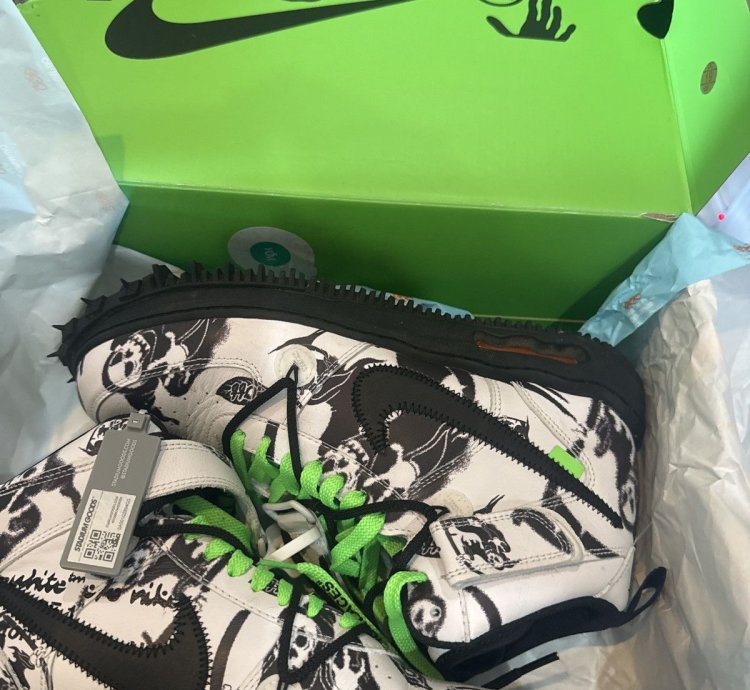 Air Force 1 Mid Sp Lthr Grim Reaper