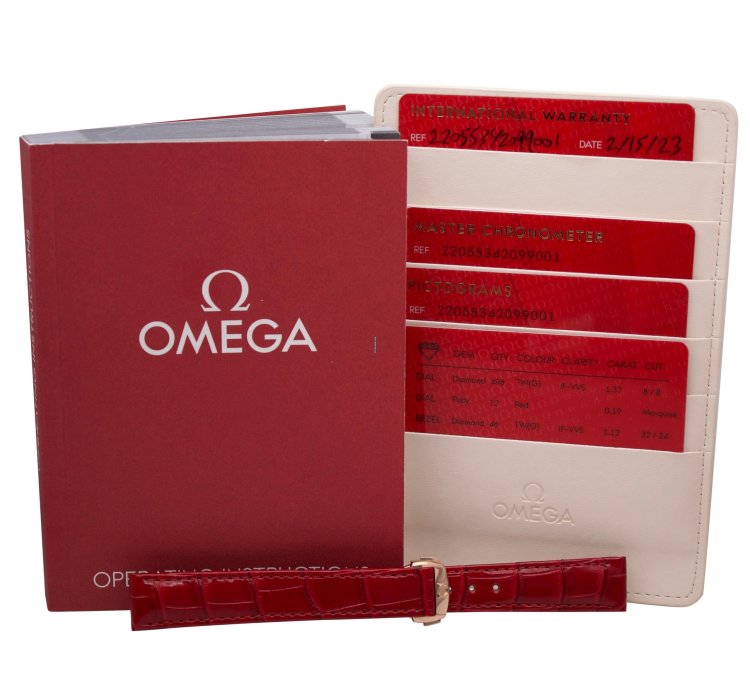 Omega Seamaster Aqua Terra 34mm 220 55 34 Co-axial Master Chronometer Rg Factory Complete Set