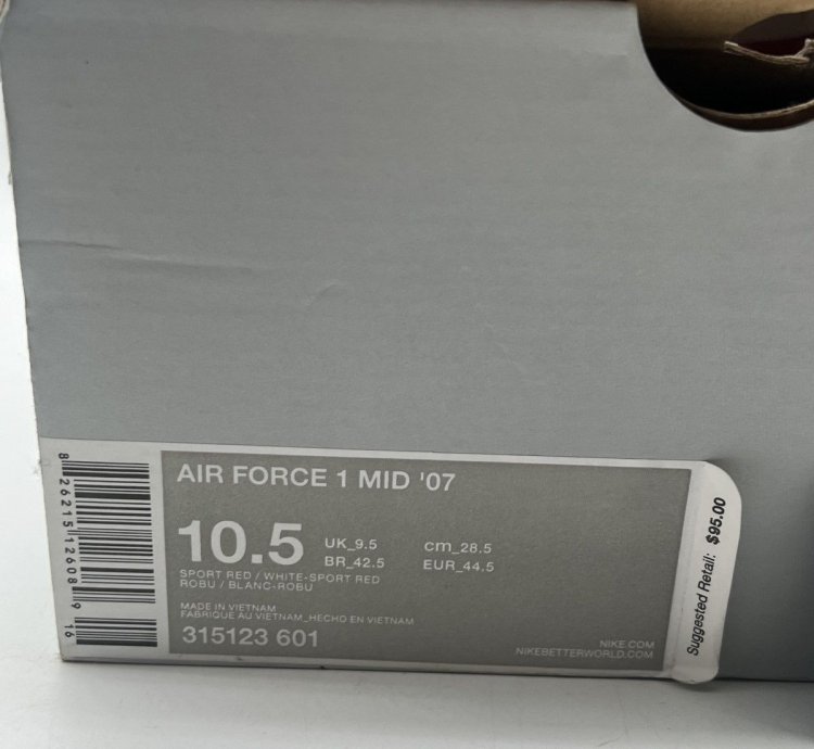 Air Force 1 Mid Sport Red