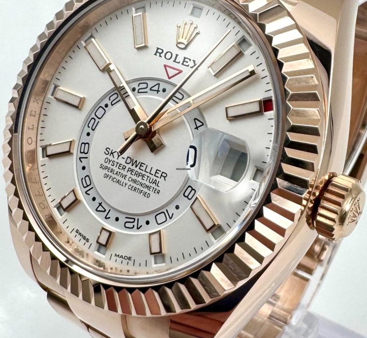 Rolex Sky-dweller 326935 Rose Gold White Dial Unworn 2023