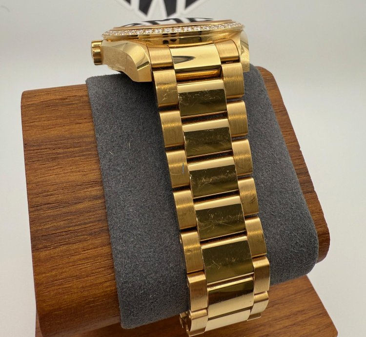 Omega Seamaster Aqua Terra 38 5mm Yellow Gold Mop Diamond 231 55 39 21 55 002